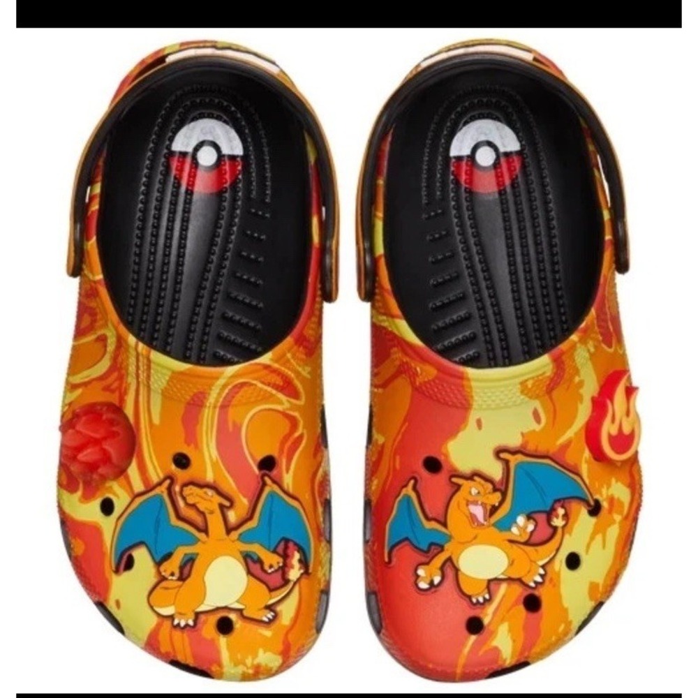 Crocs Pokemon Classic Clogs Charizard Orange Yellow 210242-001 Men Sizes